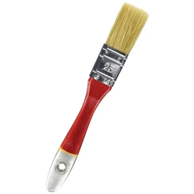 Afbeelding van Hardy Working Tools A0200 330610 Platte borstelset, 6 delig, 25 mm breed, schilderpenselenset met houten handvat, lakkwasten serie *33*, stuks, borstelset