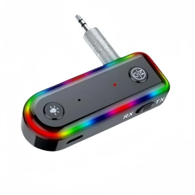Afbeelding van Bluetooth 5.0 ontvanger voor auto, 3 in 1 Aux Transmitter 3,5 mm, ruisonderdrukking, 20,5 x 6 59 mm