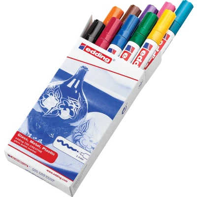 Afbeelding van edding 750 ass. glanslakmarker assortie 1 10 10ST 2 4 mm / 9 999