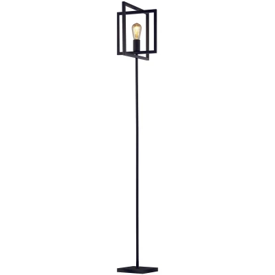 Afbeelding van Searchlight Zwarte staande lamp Plaza EU23202 1BK