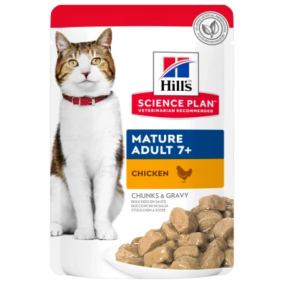 Afbeelding van Hill&#039;s Science Plan Mature Adult 7+ Active Longevity metTonijn Bestel ook natvoer: 12 x 85 g Kip
