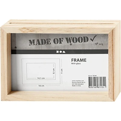 Afbeelding van Creativ 100263 dubbel frame afmeting 16x11 cm diepte 4 grenen binnenmaat 14,1x9,1 (1 stuk)