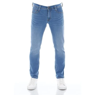 Afbeelding van Mustang REAL X Oregon Jeans Tapered Fit, Heren, Maat: 32x36, Medium blue denim