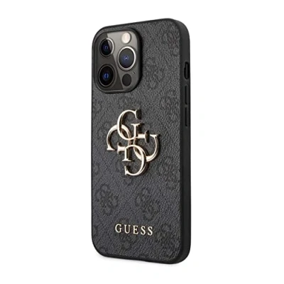 Afbeelding van Guess 4G Metal Logo Case iPhone 13 Pro grijs GUHCP13L4GMGGR