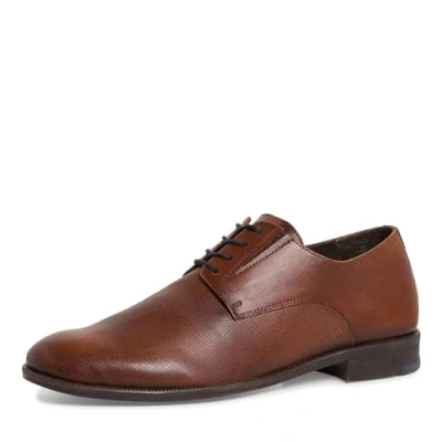 Afbeelding van Marco Tozzi BY Guido Maria Kretschmer Veterschoenen, Heren, Maat: 41, Cognac Leer