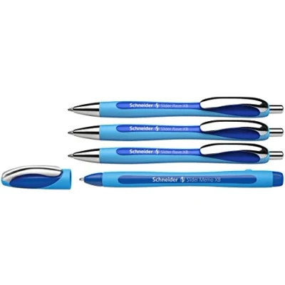 Afbeelding van Schneider 132574 Slider Rave XB en Memo balpen (schrijfkleur: blauw) 3+1 stuk
