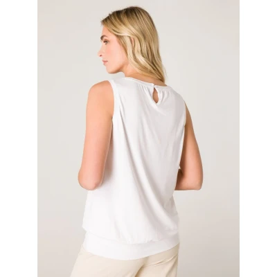 Afbeelding van BASE Level Yasmin Top, Dames, Maat: 38, White