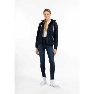 Afbeelding van Gebreid fleecejack DREIMASTER L / Marine Melange 100% Polyester
