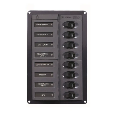 Afbeelding van BEP Marine 901 V Schakelpaneel 8 Schakelaars 12 Volt Verticaal