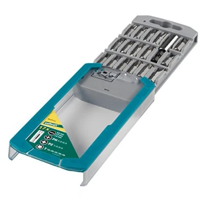 Afbeelding van Wolfcraft 8633000 Bitset 17 delig Plat, Kruiskop Phillips, Pozidriv, Binnen zesrond (TX)