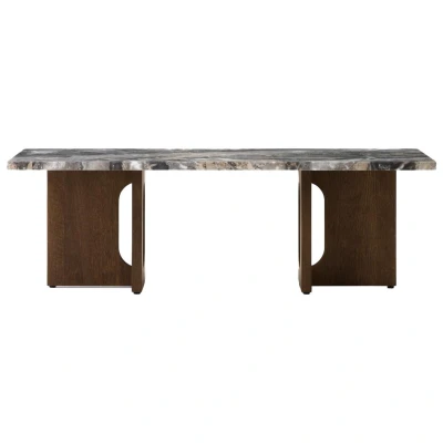 Afbeelding van Audo Copenhagen Androgyne Salontafel 120x45 Donker Eiken Grey Galaxy