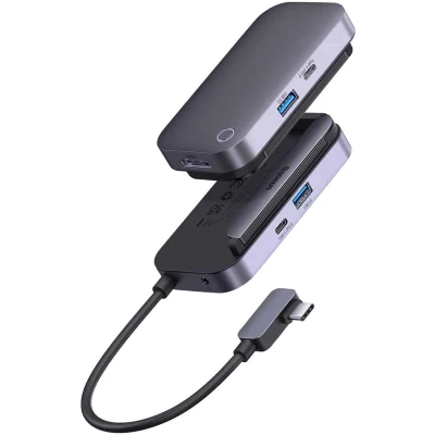 Afbeelding van Baseus USB C naar HDMI 4K@30Hz/USB 3.0/3.5.mm/USB PD 100W/SD TF
