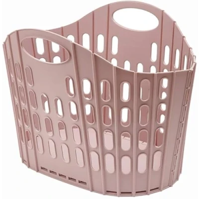 Afbeelding van Addis Vouw Flat Easy Store wasmand voor kleding, roze, 38 liter