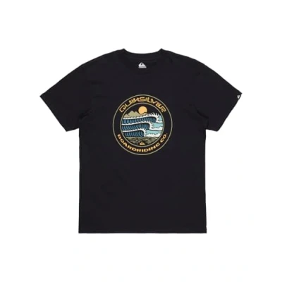 Afbeelding van Quiksilver EV Three SEAS Tshirt print, Heren, Maat: Medium, Black