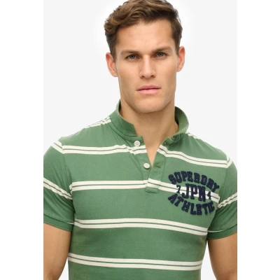 Afbeelding van Superdry Poloshirt, Heren, Maat: Small, Green stripe