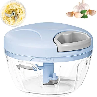 Afbeelding van Uienhakmolen handmatig, 500 ml, uiensnijder, chopper, uienhakker, groentesnijder, ​ ideaal voor groenten en fruit, knoflook, uien, noten, tomaten
