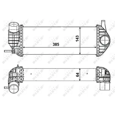 Afbeelding van Intercooler, inlaatluchtkoeler NRF 30468