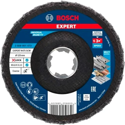 Afbeelding van Bosch Accessoires EXPERT N475 SCM X LOCK schijf, 125 mm (1 stuks), grof 2608901473
