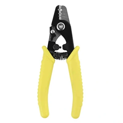 Afbeelding van QWORK® glasvezelstripper, 3 gaten, met PVC handvat, 15,2 cm