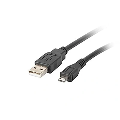 Afbeelding van Kabel USB naar Micro Lanberg 480 Mb/s Zwart 1 m
