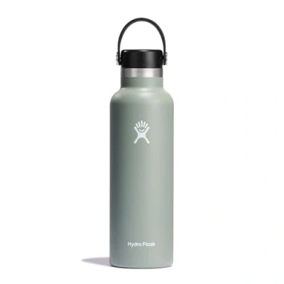 Afbeelding van Hydro Flask waterfles 621 ml (21 oz) Vacuüm geïsoleerde roestvrijstalen met lekvrije flexibele dop en poedercoating BPA vrij Standard Mouth Agave