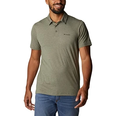 Afbeelding van Columbia Tech Trail Poloshirt Met Korte Mouwen Groen L Man