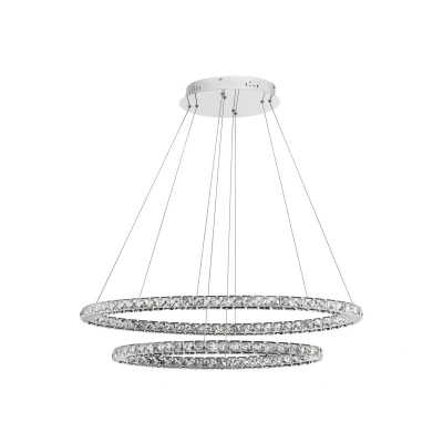 Afbeelding van Nova Luce, Hanglamp, CELINE LED hanglamp chroom 50W neutraal wit 85x42x120cm 7403002