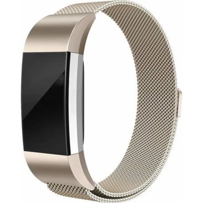 Afbeelding van Fitbit charge 2 milanese bandje (Large) Vintage goud bandjes
