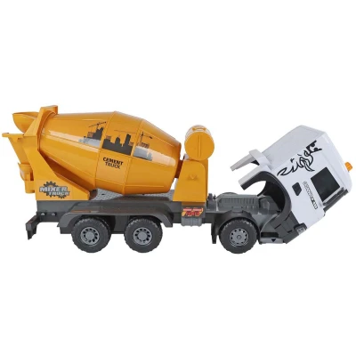 Afbeelding van 2 Play Scania Vrachtwagen Betonmixer Frictie met Licht en Geluid