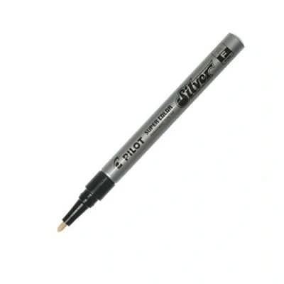 Afbeelding van Viltstift PILOT Super SC S F lakmarker rond zilver 1mm