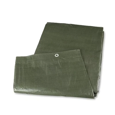Afbeelding van Mivos Universeel afdekzeil, 4 x m, waterdicht zeildoek, 90 g/m², groen, schimmelbestendig, beschermend zeil, tuinzeil met aluminium ogen, voor tuinmeubelen, boot, hout, PP PE