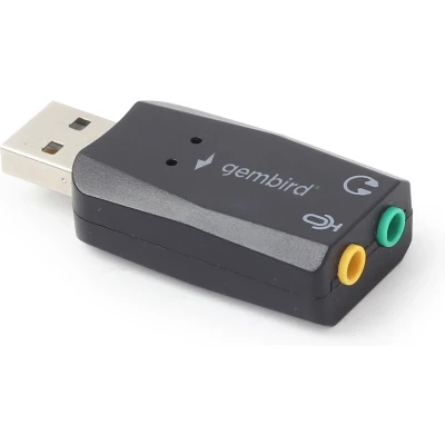 Afbeelding van Gembird SC USB2.0 01 kabeladapter/verloopstukje 2 x 3.5mm Zwart