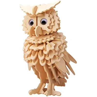 Afbeelding van Eureka Gepetto&quot;;s Workshop Houten Bouwpakket 3D Uil