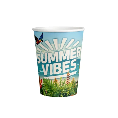 Afbeelding van Hawaii Bekertjes Papier Summer Vibes 8 stuks