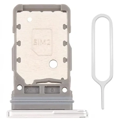 Afbeelding van MMOBIEL Dual Sim Kaart Houder voor Samsung Galaxy S21 Ultra / Plus 2021 Zilver
