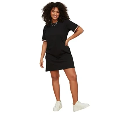 Afbeelding van Trendyol Curve Gebreide jurk, Dames, Maat: 50, Black
