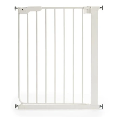 Afbeelding van BabyDan Slim Fit veiligheidsscherm voor deuren en trappen: smalle openingen, 60.5 x 66.5 73 cm, wit
