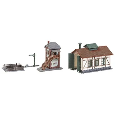 Afbeelding van Faller Set Lokaalspoor locloods met blokpost modelbouwsets, hobbybouwspeelgoed voor kinderen, modelverf en accessoires