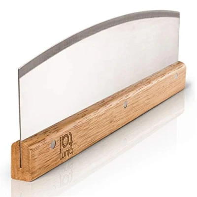 Afbeelding van Blumtal professionele pizzasnijder scherp hakmes, pizzames voor elke pizza, lemmet 32cm