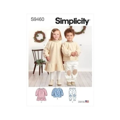 Afbeelding van Simplicity Peuters en Kinderjurken, Top Broeken 1/2 1 2 3 4 5 6 7 8
