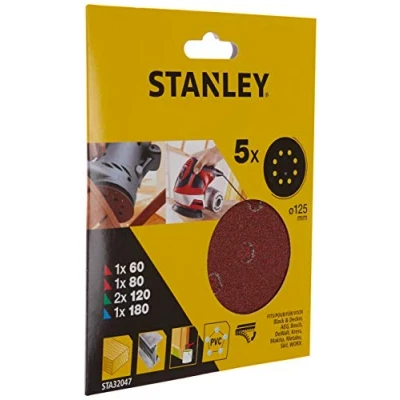 Afbeelding van Stanley Schuurschijf Sta32047 xj 125mm Assorti 5 Stuks