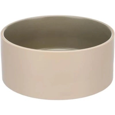 Afbeelding van Flamingo ANCA voer en waterbak, rond, beige/groen, 18 x 7,5 cm, 1200 ml