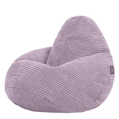 Afbeelding van Icon zitzak stoel wollig &quot;Dalton&quot; voor kinderen, paars, corduroy, kinderzitzak, groot, kinderen met vulling
