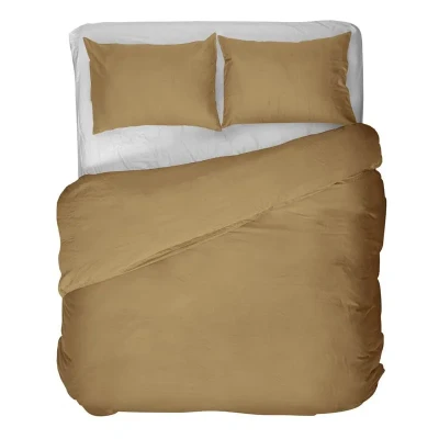 Afbeelding van Kayori dekbedovertrek Kiso Tencel Goud 240/200 220 +2 slopen 240/220 (Kleur: Goud)