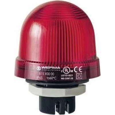 Afbeelding van WERMA Signaltechnik Signaallamp 815.100.00 Rood Continulicht 12 V/AC, V/DC, 24 48