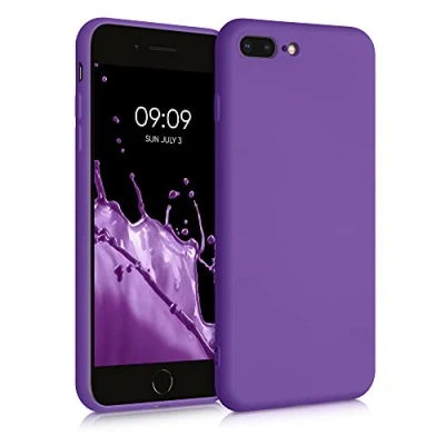 Afbeelding van kwmobile telefoonhoesje compatibel met Apple iPhone 7 Plus/iPhone 8 Plus hoesje Zachte case voor smartphone Back cover in orchidee lila