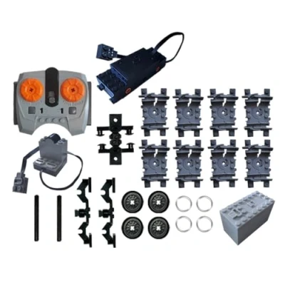 Afbeelding van Technik Power Functions Set, Trein Afstandsbediening Motor Kit Refit Accessoires Set Klembouwstenen 10254 (set H)