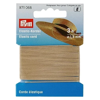 Afbeelding van Prym Beige (1,5 mm, 3 m) elastisch koord 1 Stuk