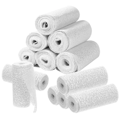 Afbeelding van Gips Doek Rollen Gegoten Bandage Kit 12 Pack Bandages voor Kunstambachten Modellering Mallen