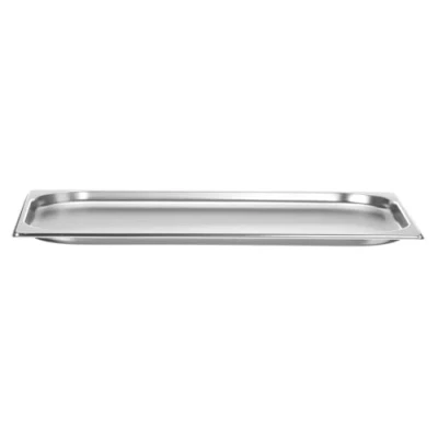 Afbeelding van HENDI Gastronorm container, temperatuurbestendig van 40 tot 300C, geschikt voor ovens, bain marie, koelkasten en vriezers, chafing dishes, 2.5L, GN 1/1, 530x325x(H)20mm, roestvast staal